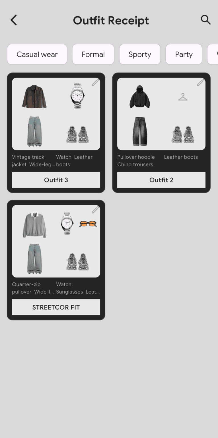 DripCheck saved outfits — reuse your favorite looks